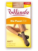 Dámske hodvábne ponožky DIE PASST 20 DEN SOCKS 2 PACK - BELLINDA