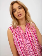 Dámska blúzka D73771R11115A ružová - FPrice