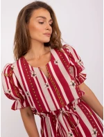 Šaty LK SK 507468 1.20P bordová