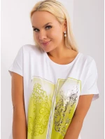 Blúzka RV BZ 8863.88 bielo zelená