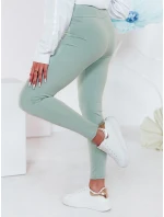 Dámske legíny s vysokým pásom SOFLEGG svetlozelené FashionStreet UY2509