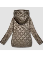 Dámska ľahká plus size bunda s kapucňou S'West beige (B8558-12) Dámska ľahká plus size bunda s kapucňou S'West beige (B8558-12)