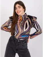 Blúzka DHJ BZ 6533C.90 čierna a béžová