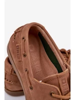 Skórzane Mokasyny Męskie Big Star RR174162 Camel