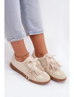 Dámské tenisky s třásněmi Béžové Dorivelle