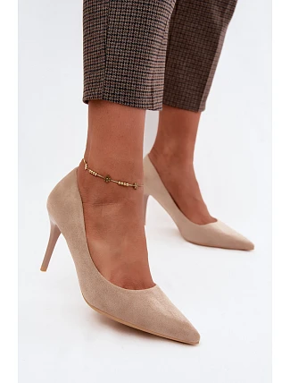 Umelé kožené podpätky Suede Beige Tropessa Umelé kožené podpätky Suede Beige Tropessa