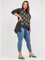 Šaty RV SK 7726.56P tmavá khaki