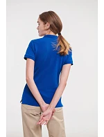 Russell Athletic 566F Dámske elastické polo tričko z piké 10.566F sky Russell Athletic 566F Dámske elastické polo tričko z piké 10.566F sky