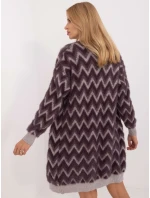 Cardigan AT SW 2340 A.00 tmavo fialový Cardigan AT SW 2340 A.00 tmavo fialový