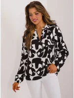 Blúzka D73771M11186A čierna a biela