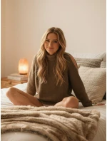 GOLFIVA dámsky sveter béžový FashionStreet MY2403