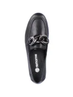 Remonte W RKR645 čierna kožená pohodlná poltopánka na retiazke Remonte W RKR645 čierna kožená pohodlná poltopánka na retiazke