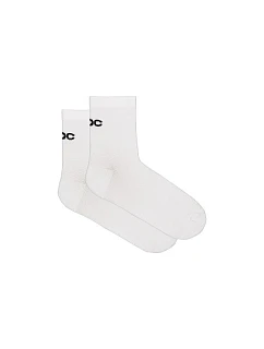 Cyklistické ponožky POC Cadence Road Air Socks, biele