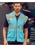 Yoko HVW 801 Hi-Vis multifunkčná vesta 79.W801 červená/čierna Yoko HVW 801 Hi-Vis multifunkčná vesta 79.W801 červená/čierna