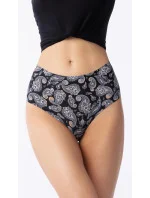 Dámske nohavičky Paisley Simple Brasil Maxi Black so vzorom - Julimex