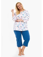 Cornette 732/452 Amelia 2 3/4 3XL-5XL dámske pyžamo Cornette 732/452 Amelia 2 3/4 3XL-5XL dámske pyžamo