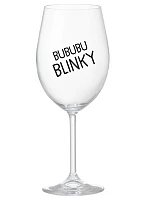 BUBUBUBLINKY - číry pohár na víno 350 ml