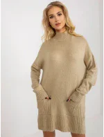 Dámsky sveter RV SW 7051 béžový Dámsky sveter RV SW 7051 béžový