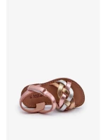 Detské sandále so zapínaním na suchý zips s prepletenými remienkami Viacfarebné Dianttha Detské sandále so zapínaním na suchý zips s prepletenými remienkami Viacfarebné Dianttha