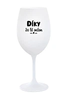 ĎAKUJEM, ŽE ŤA MÁM - pohár na biele víno 350 ml