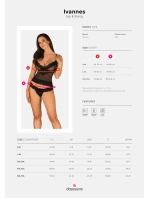 Očarujúce set Ivannes top & thong - Obsessive