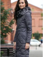 Dámsky kabát BLH818025F tmavošedý - PERSO Dámsky kabát BLH818025F tmavošedý - PERSO