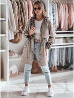 Dámska prechodná bunda PANTER beige FashionStreet TY4801 Dámska prechodná bunda PANTER beige FashionStreet TY4801