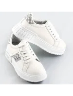 Biele tenisky sneakers s vysokou podrážkou (AD-576) Biele tenisky sneakers s vysokou podrážkou (AD-576)