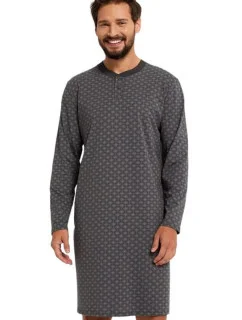 Pánska nočná košeľa Balmer šedá - Italian Fashion