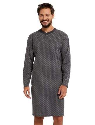 Pánska nočná košeľa Balmer šedá - Italian Fashion