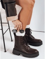 Dámske zateplené trappery hnedé FashionStreet ZY1206