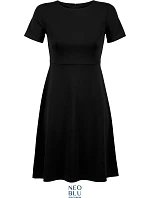 NEOBLU Camille Šaty s krátkymi rukávmi 24.3171 deep black NEOBLU Camille Šaty s krátkymi rukávmi 24.3171 deep black