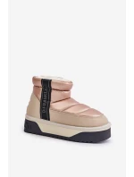 Niskie Śniegowce Na Grubej Podeszwie D.Franklin DFSH371010 Beżowe