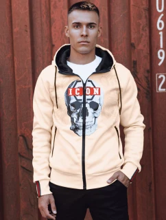 FashionStreet pánska svetlá béžová mikina BX5839