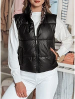 Dámska krátka obojstranná vesta CHIPUFF čierna FashionStreet TY4822 Dámska krátka obojstranná vesta CHIPUFF čierna FashionStreet TY4822