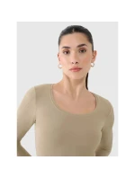 Dámske hladké tričko s dlhým rukávom 4F 4FRSS25TLONF511-83S