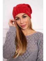 Čiapka s fleecom Justyna K253 malinová
