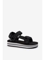 Damskie Sandały Na Platformie Lee Cooper LCW-24-05-2753 Czarne