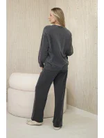 Bavlnené tepláky s potlačou + nohavice Graphite Bavlnené tepláky s potlačou + nohavice Graphite