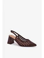 Sandále na podpätku model 226505 Krok vo veľkom štýle