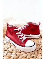 Dziecięce Wysokie Trampki BIG STAR II374005 Czerwone