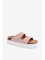 Dámske sandále na platforme Wrangler 20261072.70H Dirty Pink