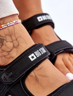 Dámské sportovní sandály na platformě Big Star LL274789 Černé