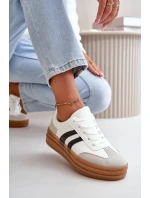 Dámske tenisky na platforme White and Grey Nesonice