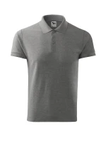 Bavlnená pánska polokošeľa tmavosivá