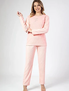 Dámske pyžamo Regina 677 long/r froté S-XL