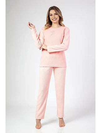 Dámske pyžamo Regina 677 long/r froté S-XL Dámske pyžamo Regina 677 long/r froté S-XL