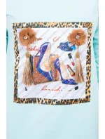 Šaty s 3D grafikou a ozdobnými volánmi mincovňa