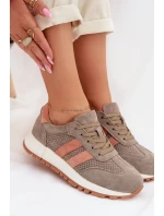 Dámské tenisky z přírodního semiše tmavě zelené Marceline