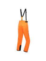 Pánske lyžiarske nohavice s membránou ptx ALPINE PRO LERMON neónovo oranžové